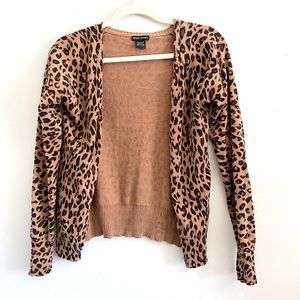 American Attitudes Animal Print Cardigan